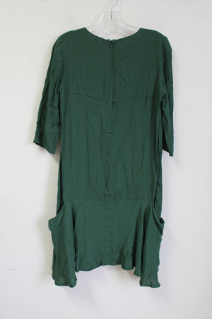 Garnet Hill Evergreen Pocket Tunic Dress | 04