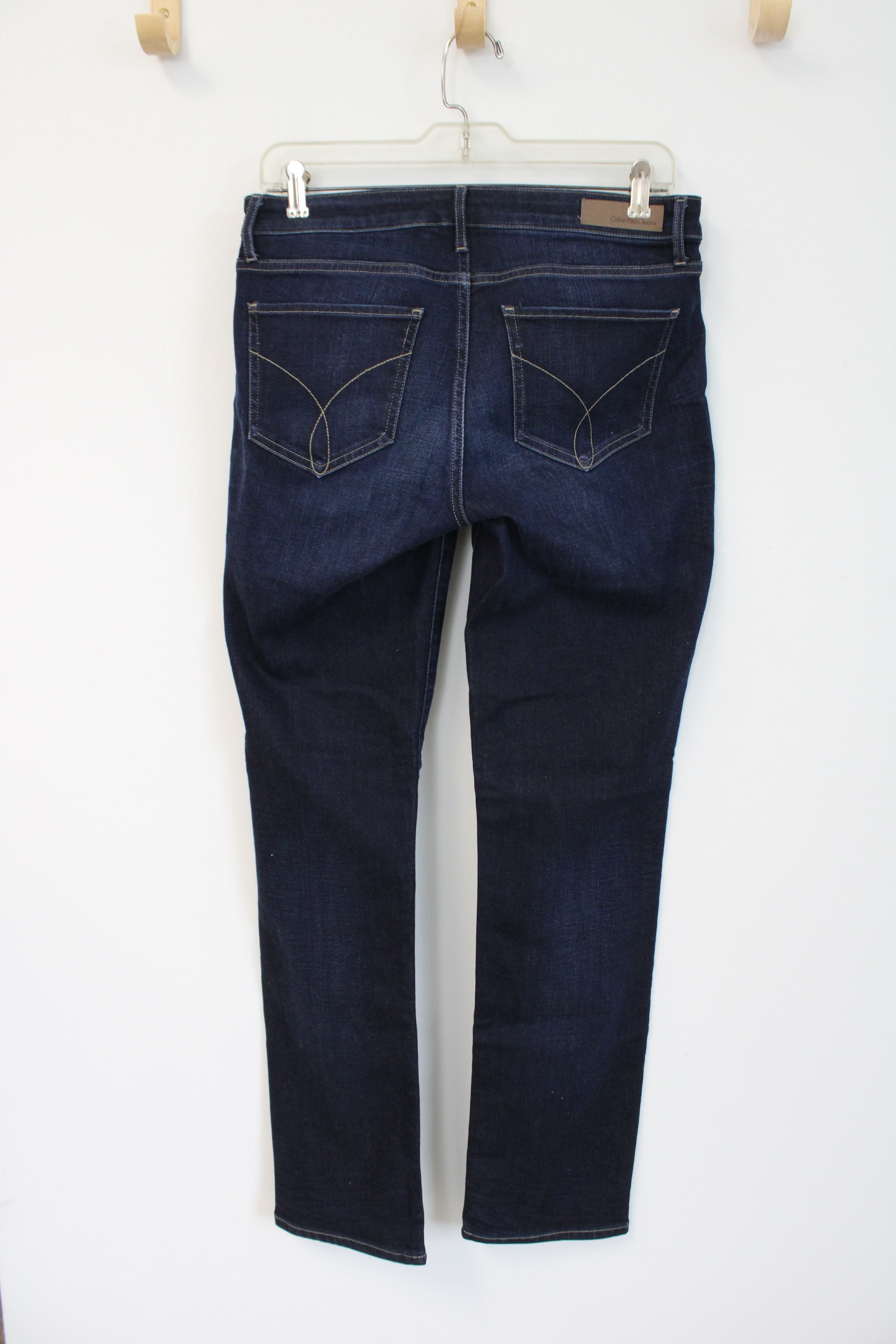 Calvin Klein Straight Fit Dark Wash Jeans | 28X32