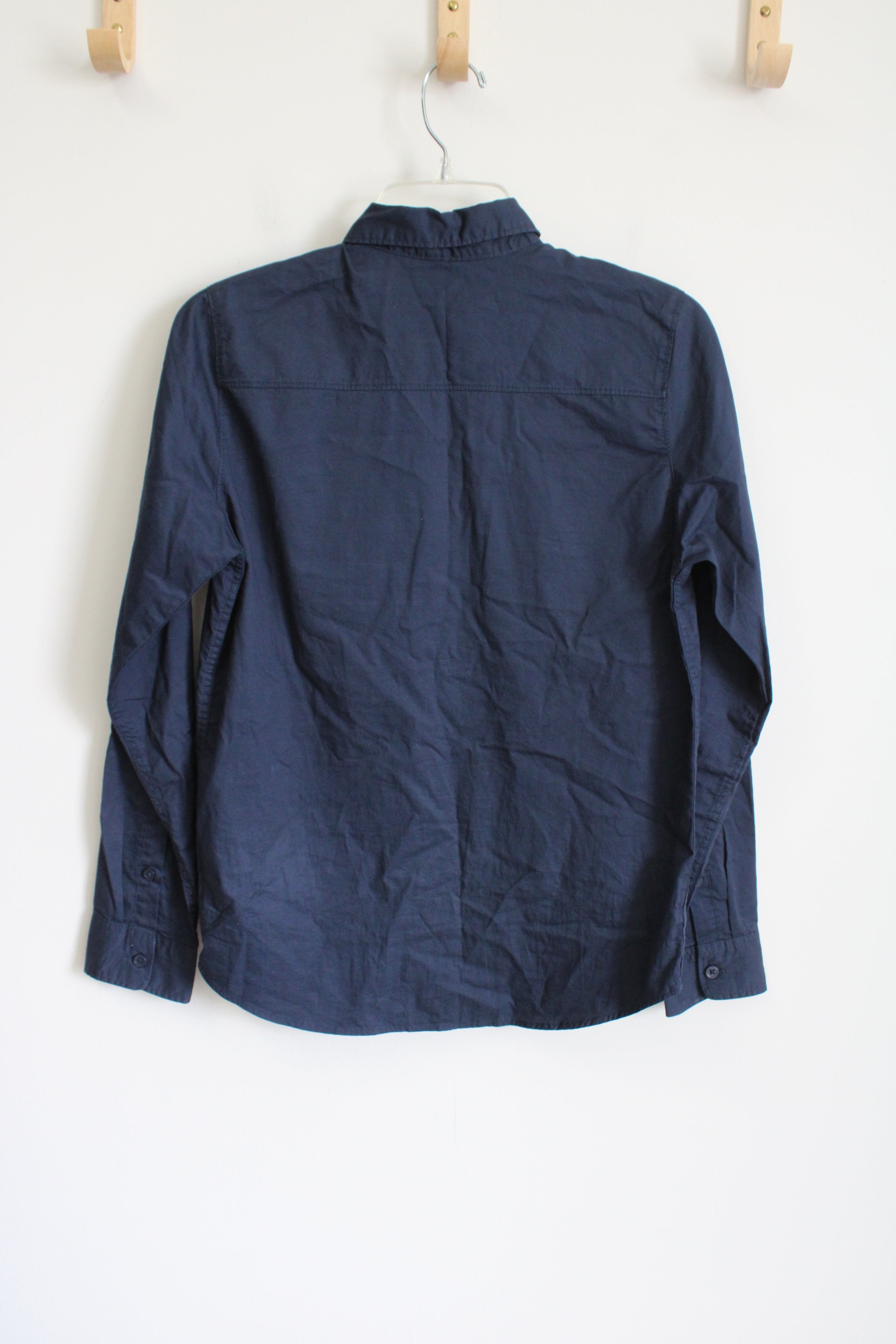 H&M Navy Long Sleeved Button Down | Youth 16