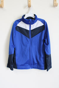 Athletic Works Blue Zip Up Lightweight Jacket | Youth M (8)