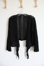 Lane Bryant Black Crocheted Shrug | 14/16W