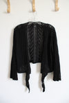 Lane Bryant Black Crocheted Shrug | 14/16W