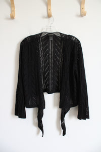 Lane Bryant Black Crocheted Shrug | 14/16W