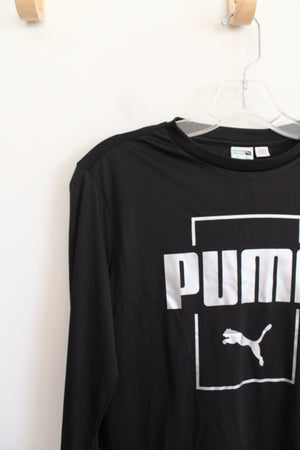 Puma Black Long Sleeved Shirt | Youth L (14/16)