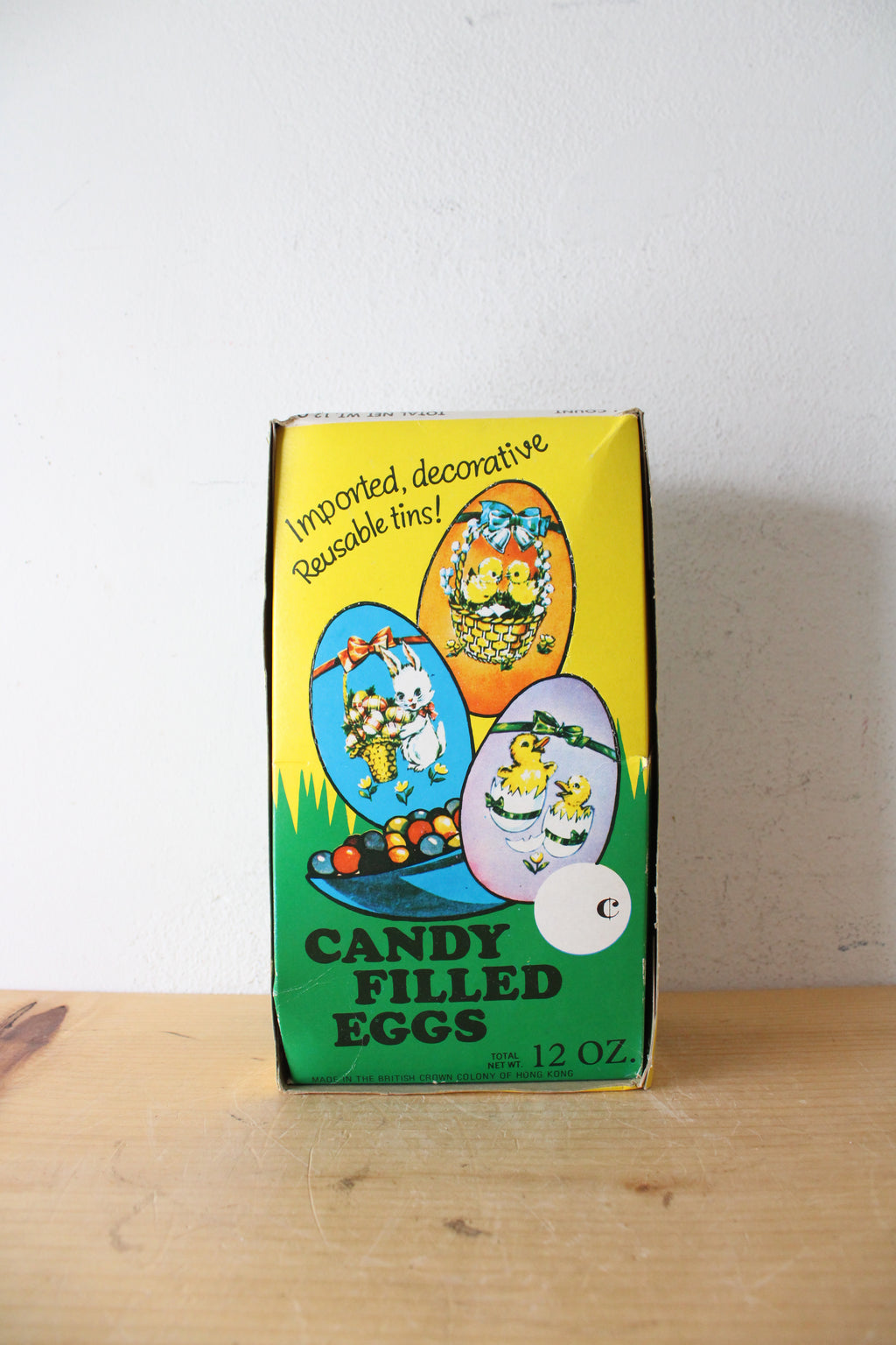 Vintage Decorative Tin Candy Filled Eggs
