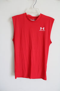 Under Armour HeatGear Compression Red Tank | L