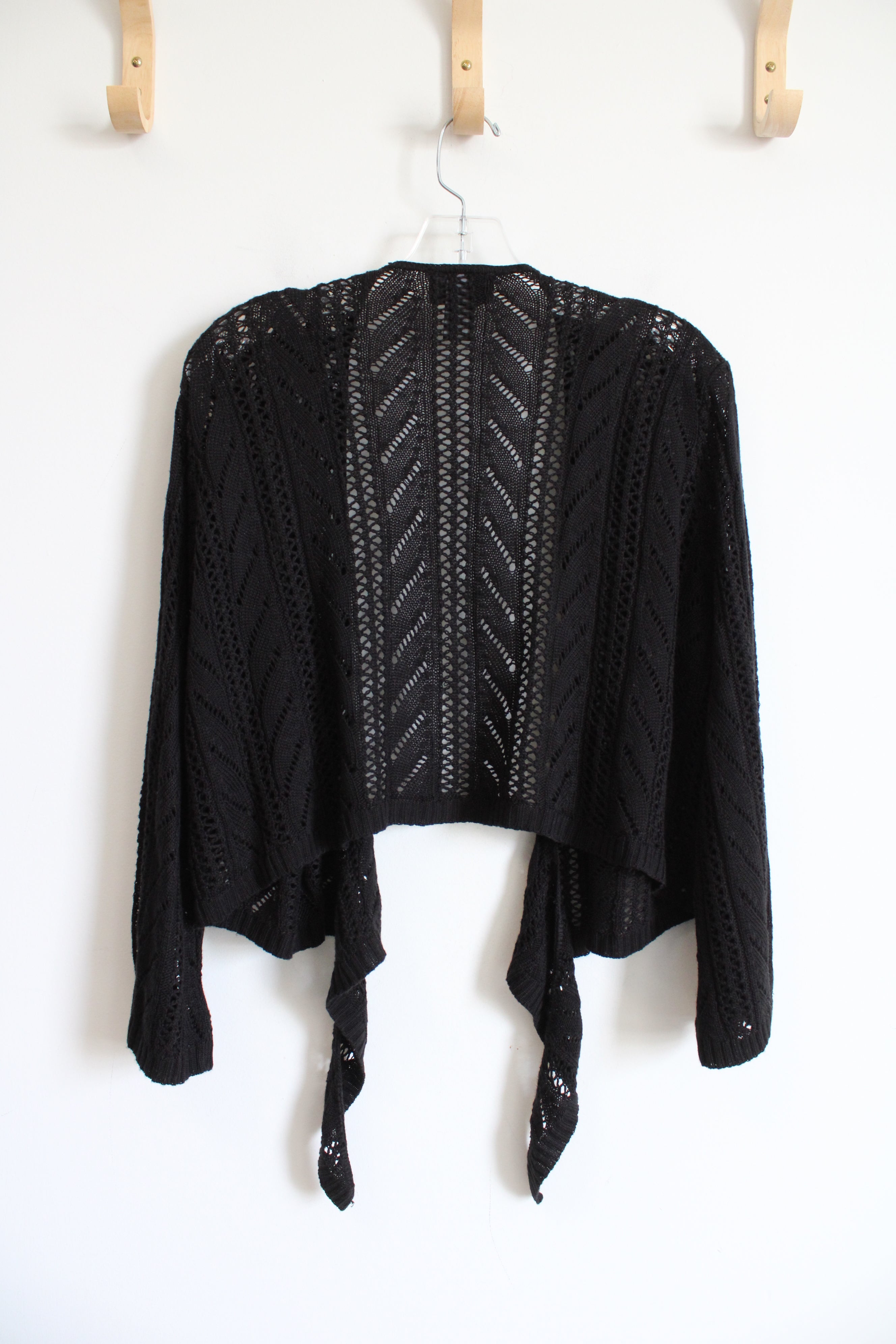 Lane Bryant Black Crocheted Shrug | 14/16W