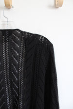 Lane Bryant Black Crocheted Shrug | 14/16W