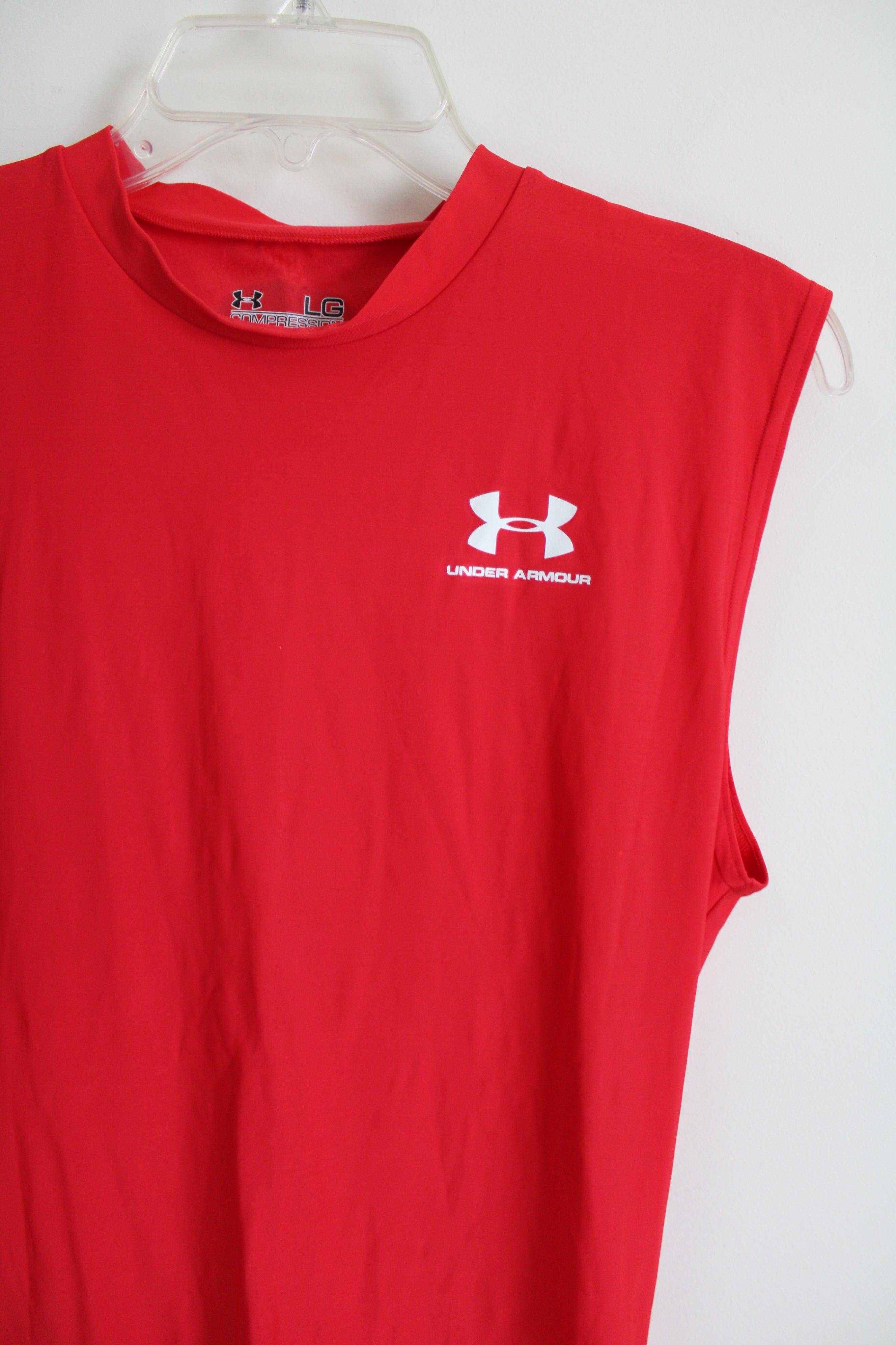 Under Armour HeatGear Compression Red Tank | L