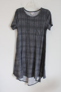 LuLaRoe Gray Patterned Pocket Dress | XS