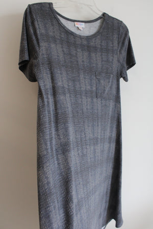 LuLaRoe Gray Patterned Pocket Dress | XS