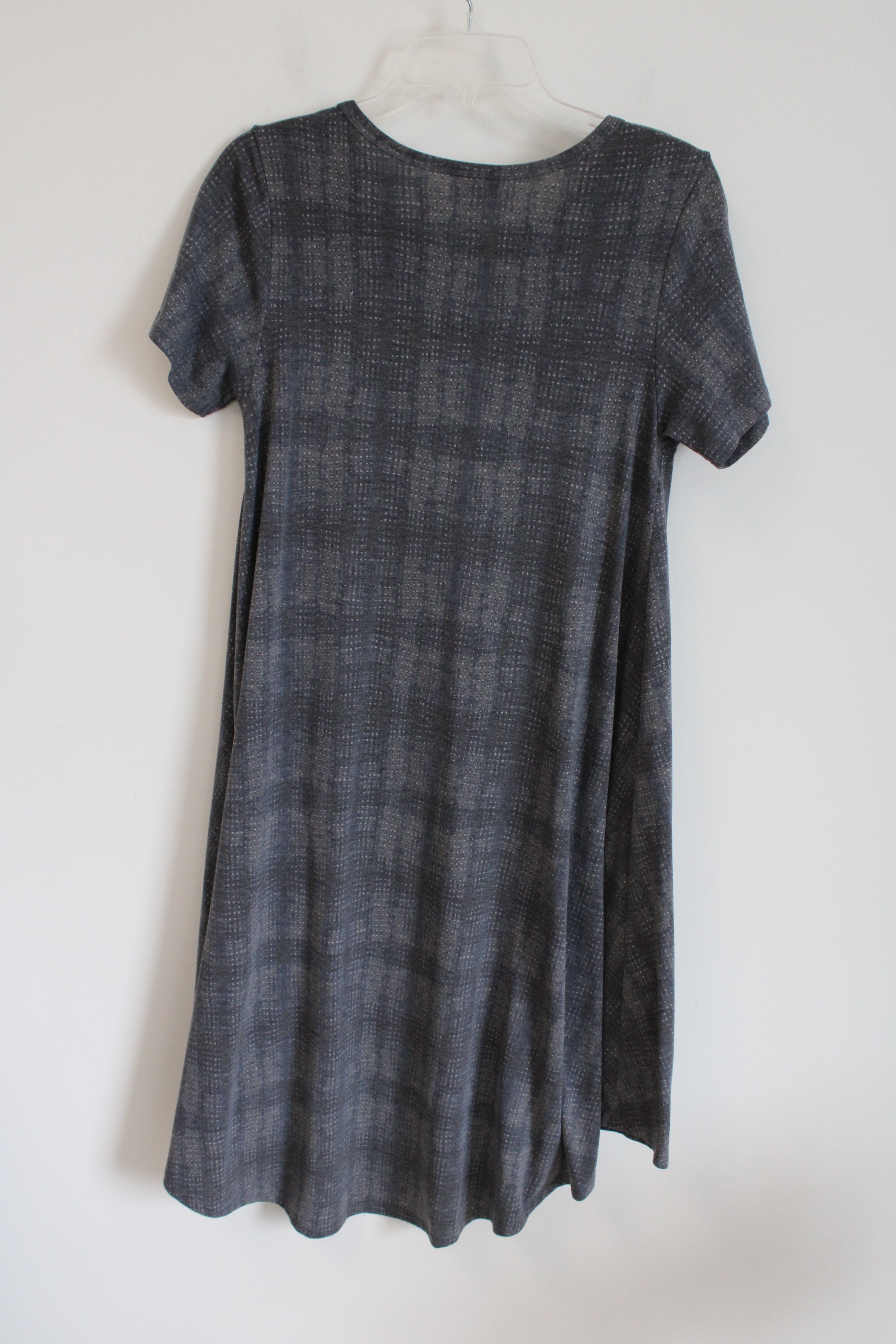 LuLaRoe Gray Patterned Pocket Dress | XS