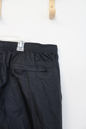 L.L. Bean Black Windbreaker Pants | XL