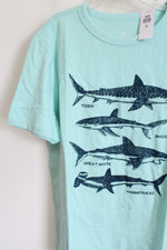 NEW Gap Kids Light Blue Shark Shirt | Youth L (10)
