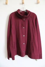 Sonoma Maroon Fleece Lined Jacket | 3X