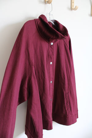 Sonoma Maroon Fleece Lined Jacket | 3X