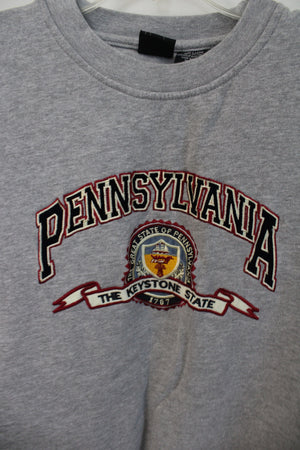 State Of Mine Pennsylvania Embroidered Soft Sweatshirt | L