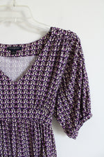 Banana Republic Purple Patterned Top | XS