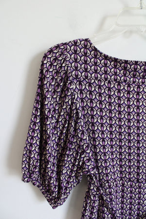 Banana Republic Purple Patterned Top | XS