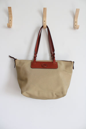 Dooney & Bourke Nylon Shopper Tan Tote Purse