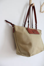 Dooney & Bourke Nylon Shopper Tan Tote Purse