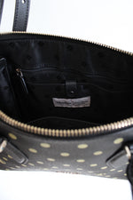 Disney X Kate Spade Black Gold Castle Embossed Crossbody Satchel Purse