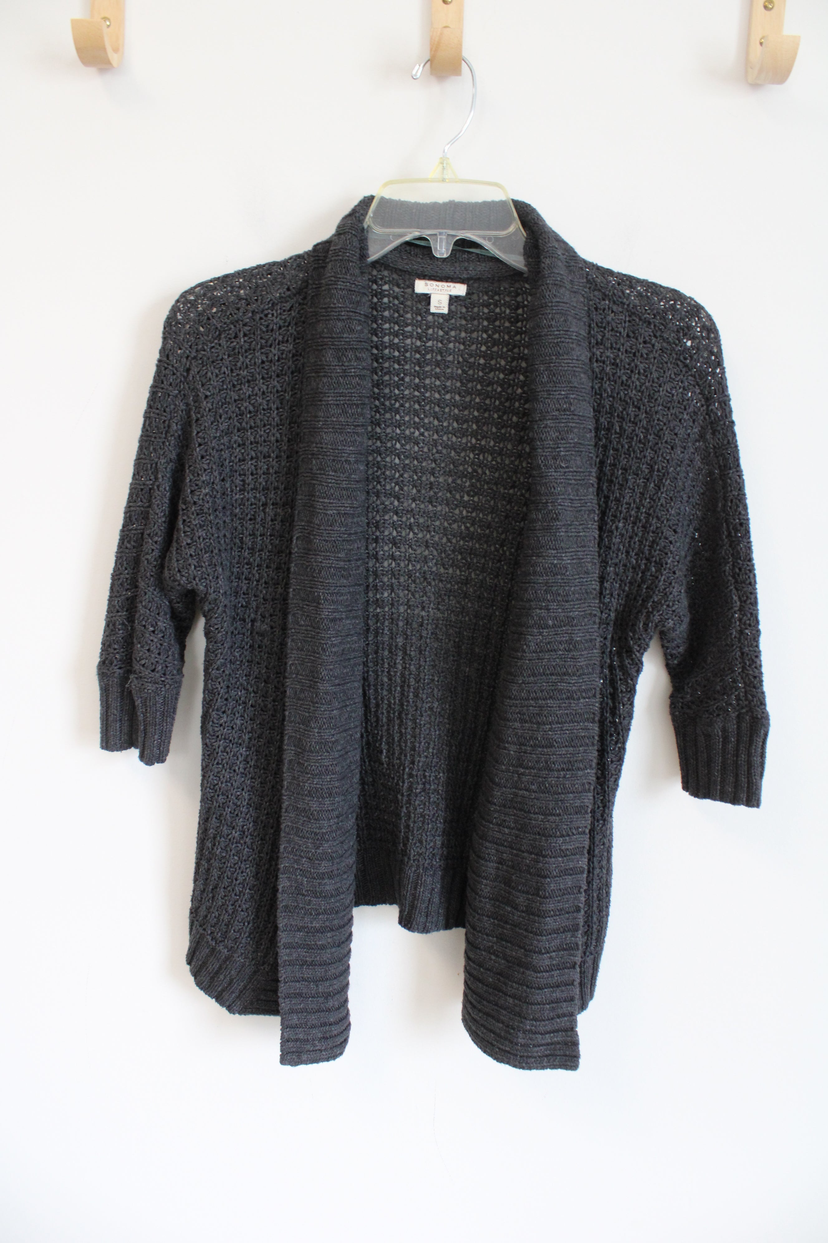 Sonoma Gray Cardigan Sweater | S