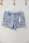 NEW Ardene Regular Rise Shortie Denim Cargo Shorts | 9