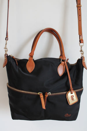 Dooney & Bourke Black Nylon Vanessa Bag Purse