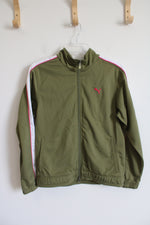 Puma Olive Green Zip-Up Jacket | L