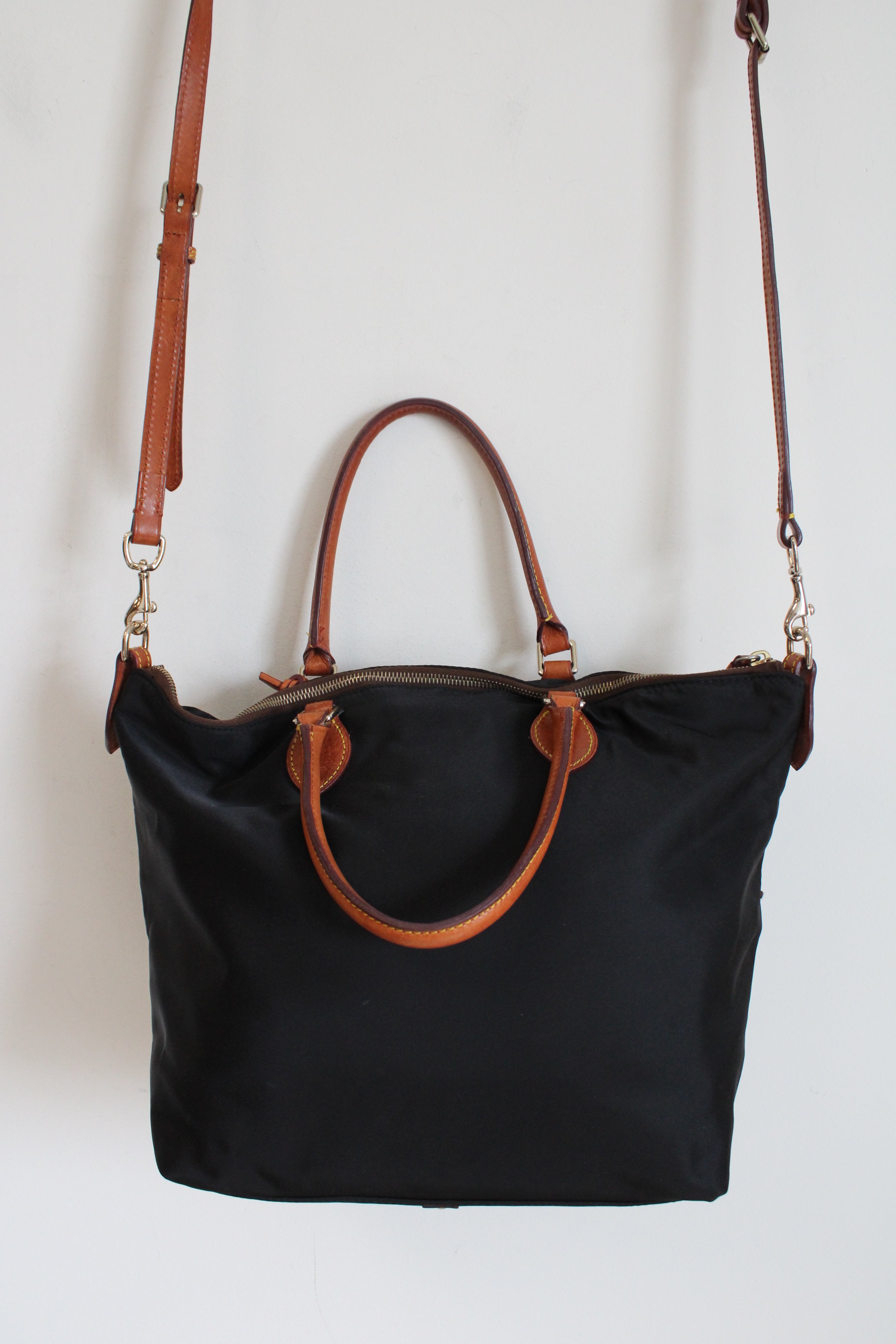 Dooney & Bourke Black Nylon Vanessa Bag Purse