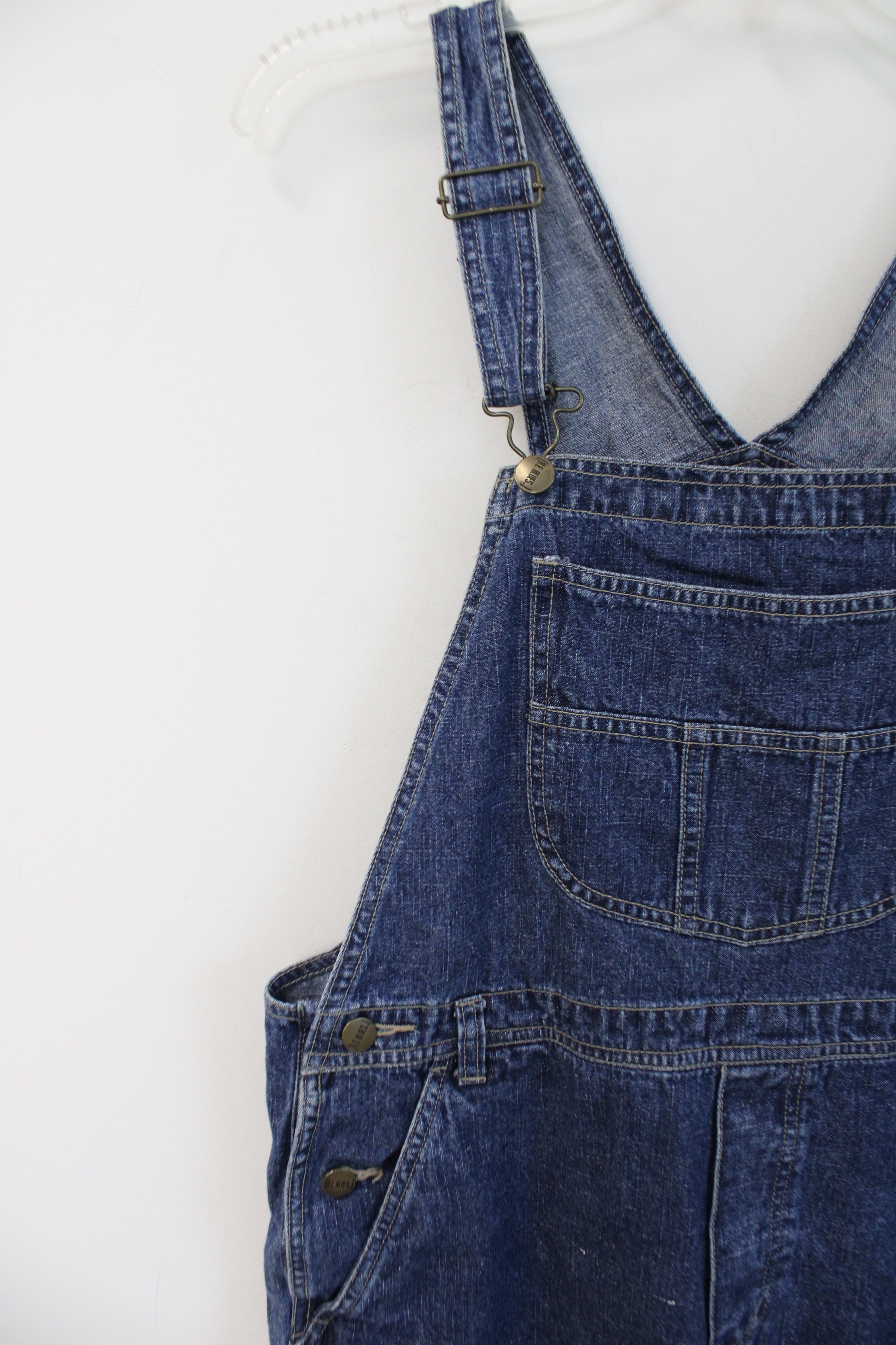 B.E. Blues Denim Overall Shorts | M