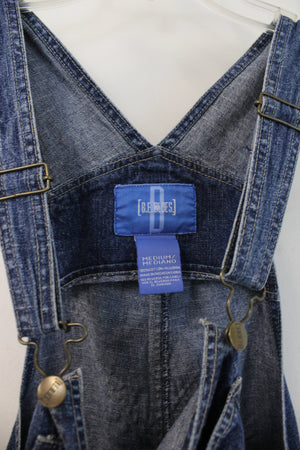 B.E. Blues Denim Overall Shorts | M