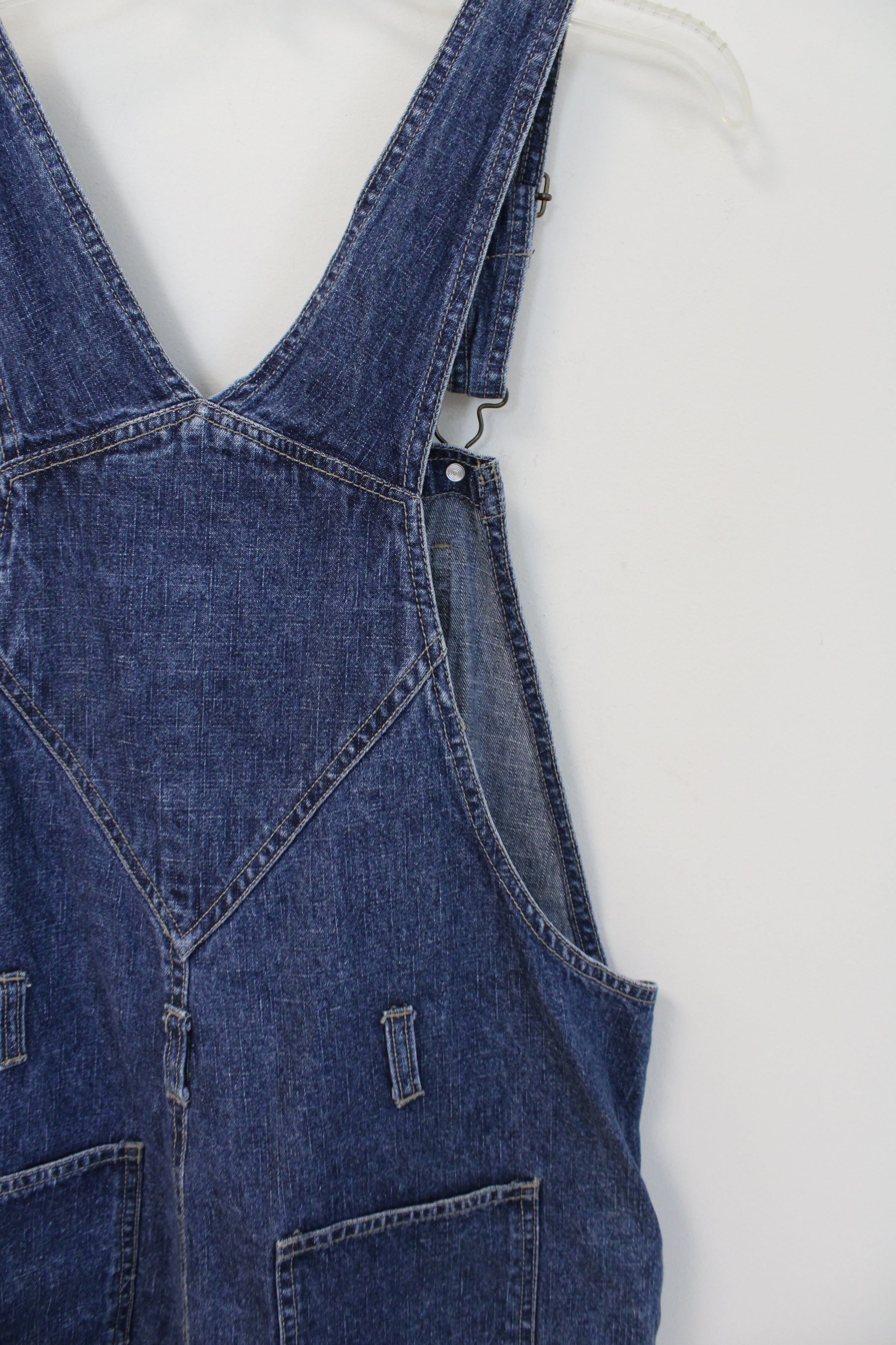 B.E. Blues Denim Overall Shorts | M