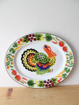 Vintage Enamelware Turkey Large Platter