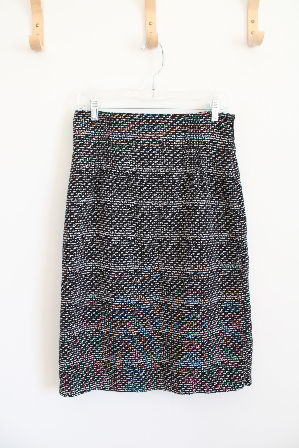 Worthington Black & White Patterned Pencil Skirt | 10