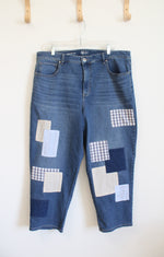 Style & Co. Straight Leg Patchwork Jeans | 16W