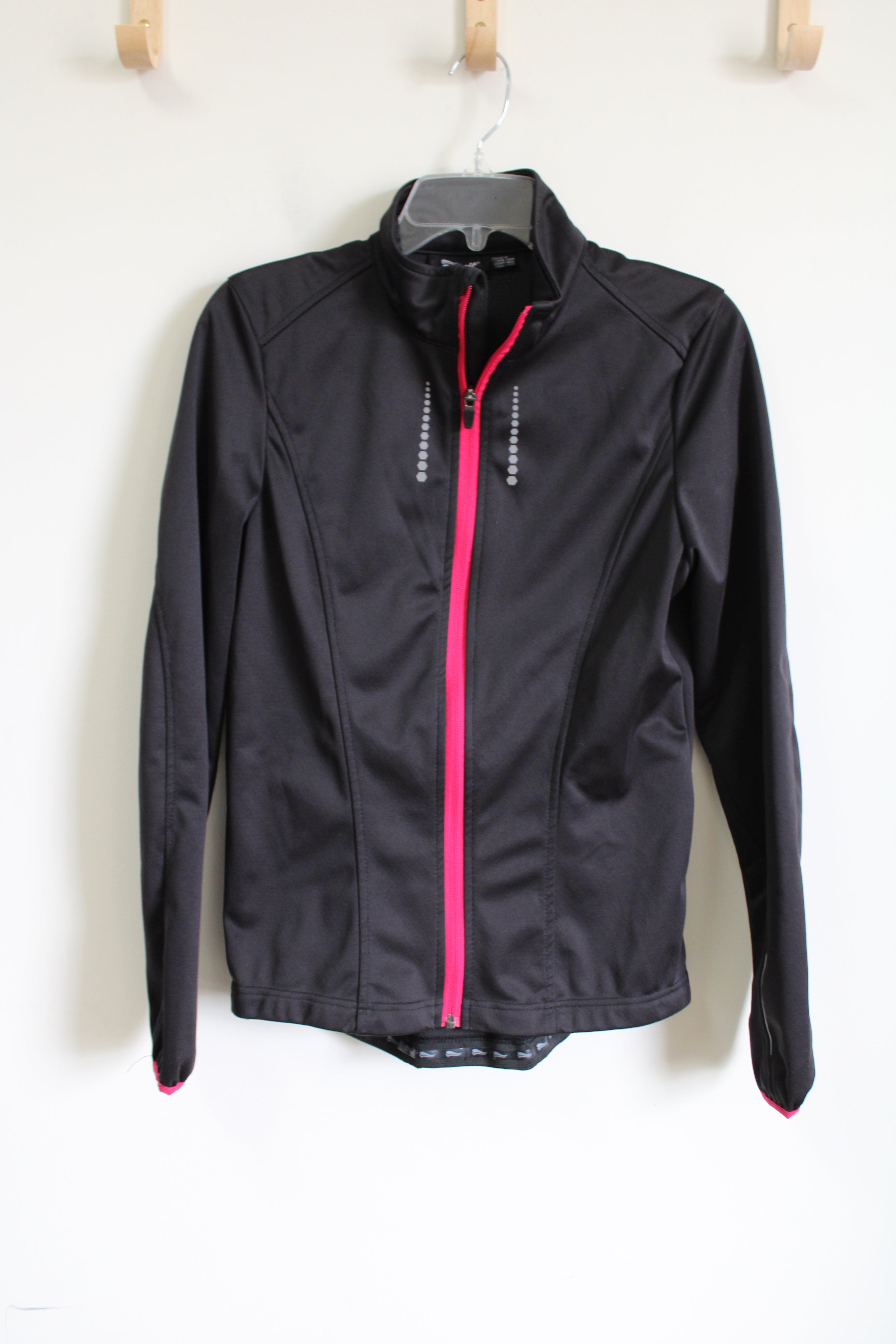 Crivit Black & Pink Zip Up Athletic Jacket | S