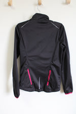 Crivit Black & Pink Zip Up Athletic Jacket | S