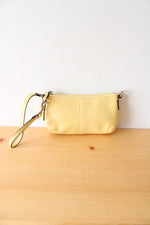 Coach Yellow Wristlet