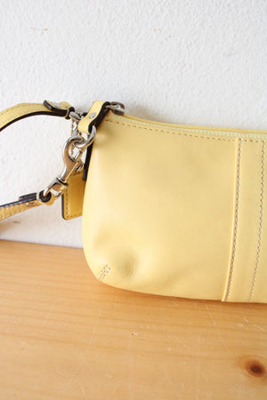 Coach Yellow Wristlet