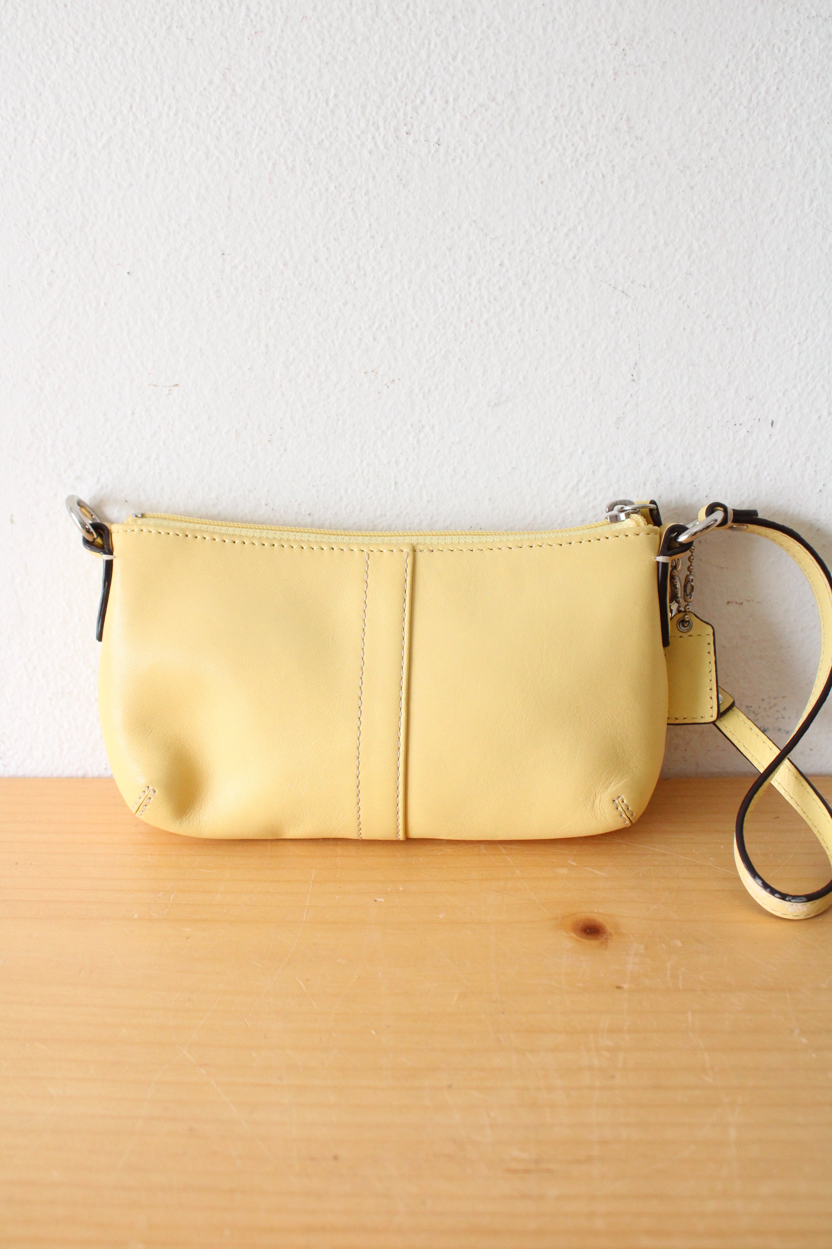 Coach Yellow Wristlet