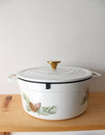 Martha Stewart Pine Cone Enamel 6 Quart Cast Iron Dutch Oven
