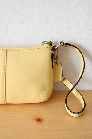 Coach Yellow Wristlet