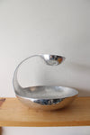 Towle Aluminum Gooseneck Chip & Dip Serving Bowl