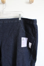 NEW Just My Size By Hanes Comfort Stretch Straight Leg Dark Wash Jeans | 3X (22/24) Petite