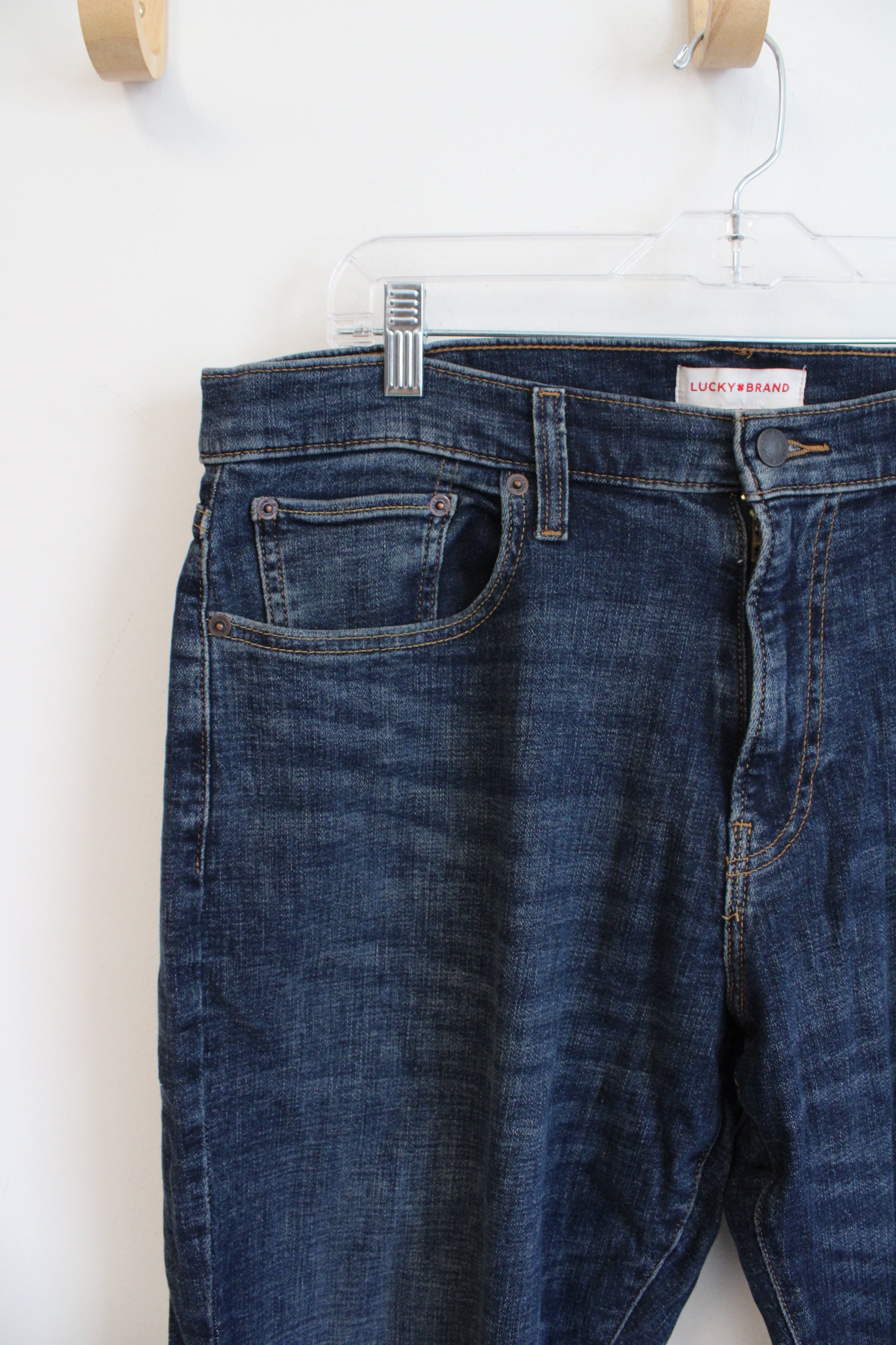 Lucky Brand Athletic Straight Dark Wash Jeans | 34X30