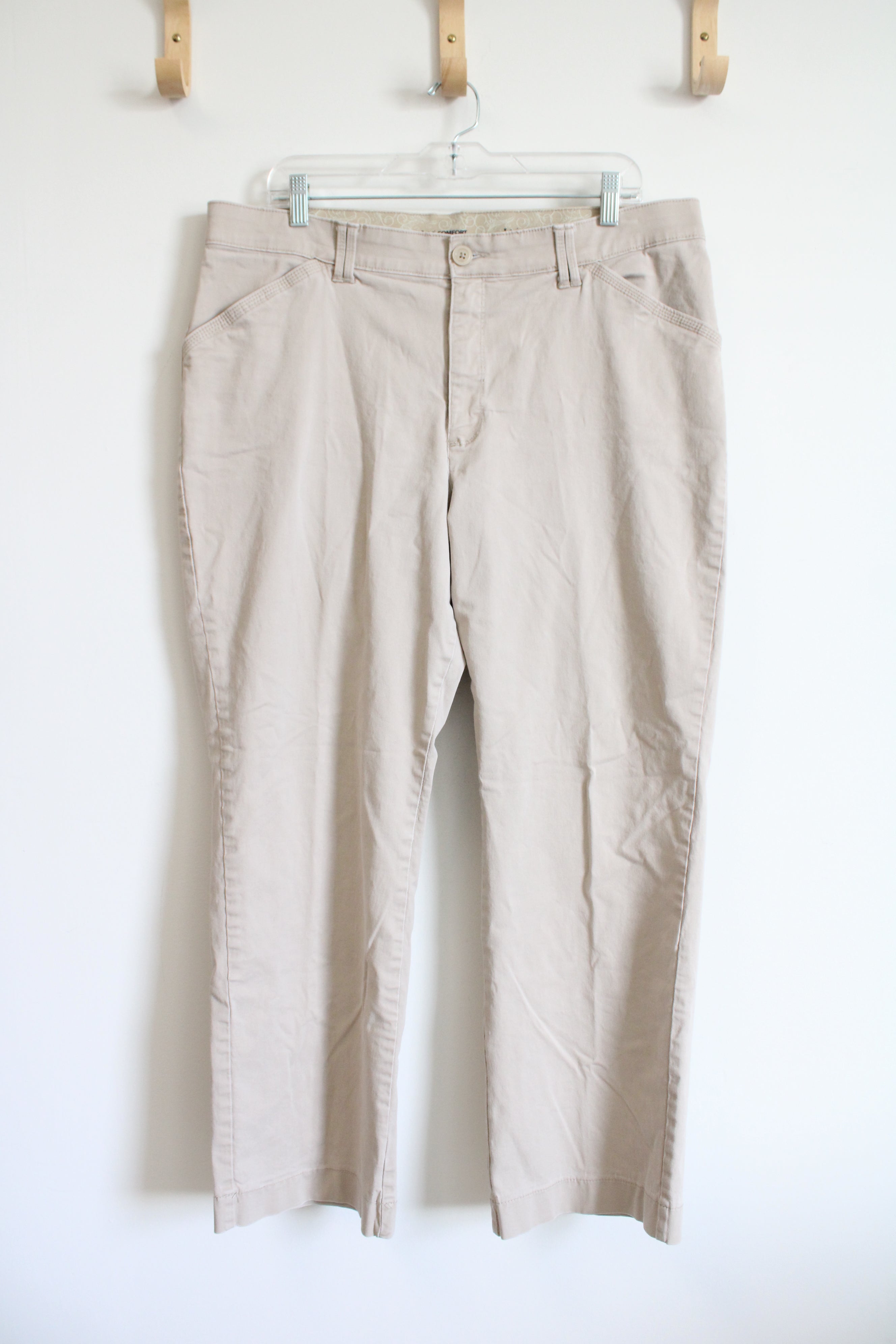 Lee Comfort Stretch Waistband Khaki Pants | 18 Short