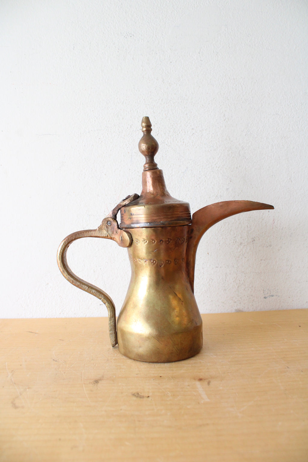 Vintage Brass Middle Eastern Coffee Pot