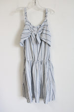 Abercrombie Kids Blue & White Striped Dress | Youth 13/14